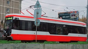Поездка на трамвае 71-412 б/н 405 по маршруту №10