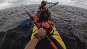 Попали в шторм на сплаве на Спасо-Каменный монастырь