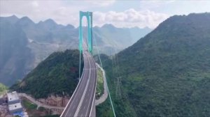 Самый высокий мост в мире открыли в Китае  Раньше, пересечение ущелья Гуйчжоу занимало около 2 часов