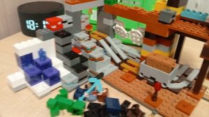 обзор на лего-набор майнкрафт шахта без флоры