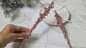 Набор ёлочных украшений СОСУЛЬКИ 'КЛАРИТИ', акрил, розовый, 26 см, 2 шт., 1000326