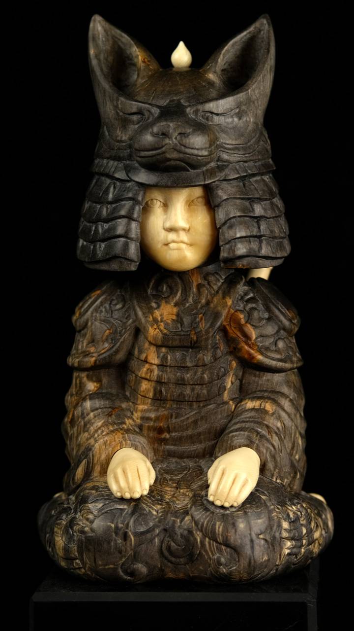 скульптура из серии "Маленькие самураи духа"