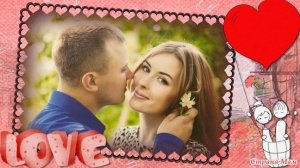 Слайд шоу на 2 года вместе с любимым из фото поздравительный
