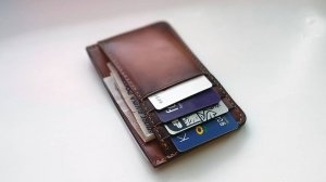 Картхолдер кожаный ручная работа сентябрь 2025