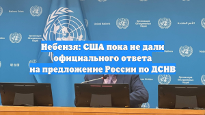 Небензя: США пока не дали официального ответа на предложение России по ДСНВ