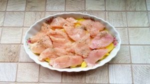 Курица по-французски с картошкой