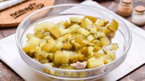 Мясной салат на Новый год