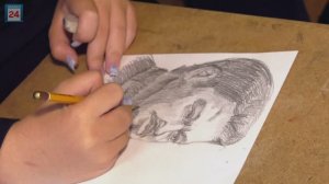 Юные художники столицы Хакасии нарисовали "Портрет героя"