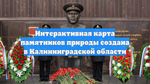 Интерактивная карта памятников природы создана в Калининградской области