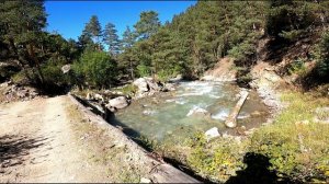 Моноколесные путешествия. Штольни Эльбрусского- Хурзук- вид на Эльбрус.