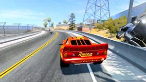 МОЛНИЯ ПРОТИВ ПОЖИРАТЕЛЯ ПОЕЗДОВ НА ГРУЗОВИКЕ -МОНСТРЕ ПРОТИВ АВТОМОБИЛЯ В ИГРЕ BEAMNG DRIVE