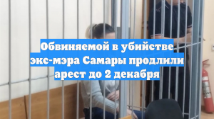 Обвиняемой в убийстве экс-мэра Самары продлили арест до 2 декабря