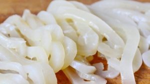 Кальмары на сковороде