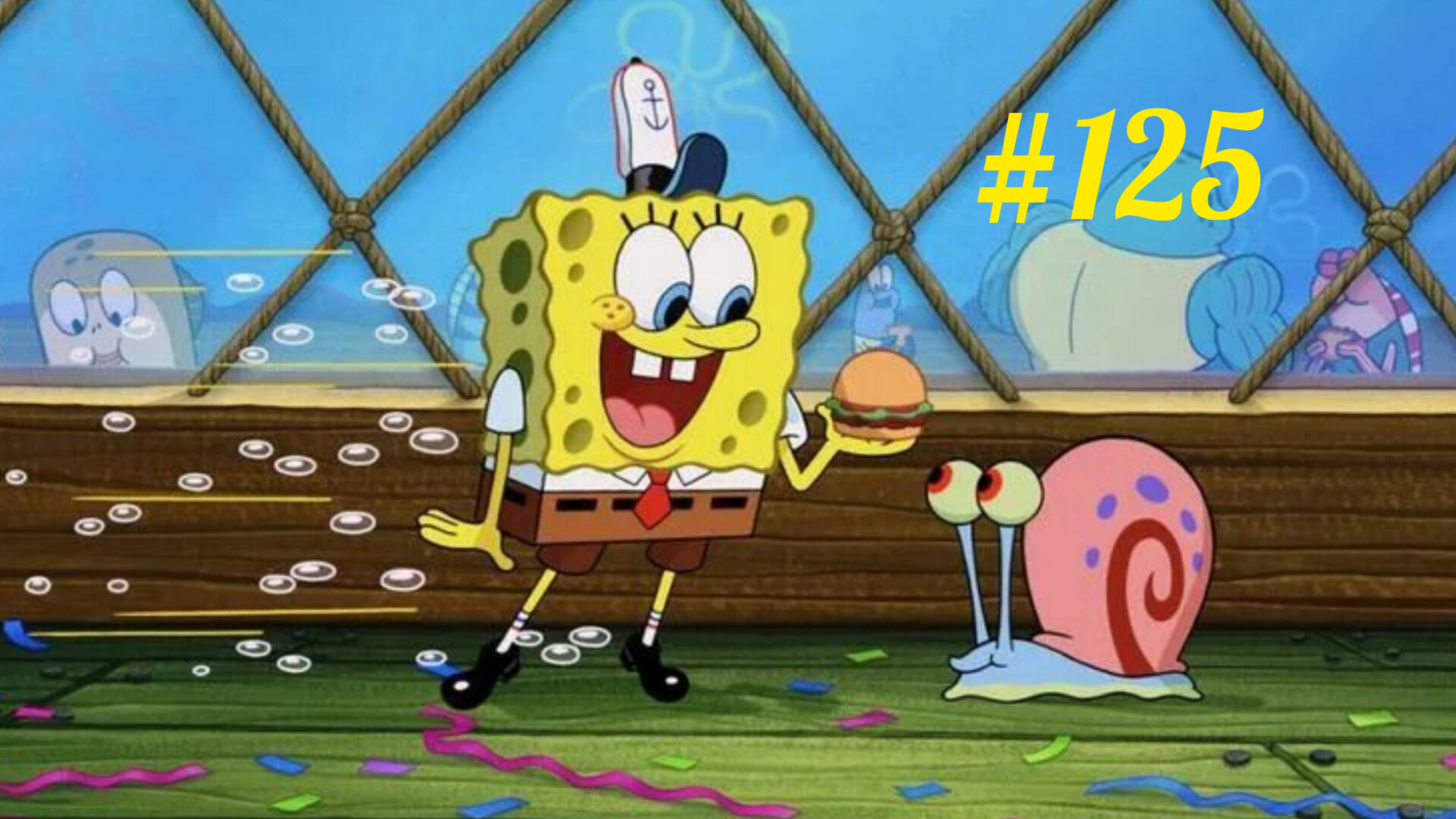 Губка Боб🔥 spongeBob👍 губка боб квадратные штаны😎 игры для детей🤘кулинарный поединок  #125 смотреть онлайн