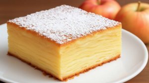 Больше яблок, чем теста! Яблочный пирог бабушки невидим. Сливочный яблочный пирог за 5 минут!