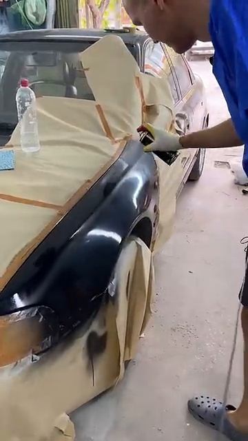 Покраска авто в гараже БАЛЛОНЧИКОМ профессиональный результат своими руками смотреть онлайн