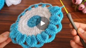 Круглый мотив крючком #всевжизнисвязано #вязаниекрючком