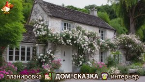 Сказочный дом мечты – 3D идея для вдохновения с планировкой и интерьером 🏡🏚️🏠 вариант (405)