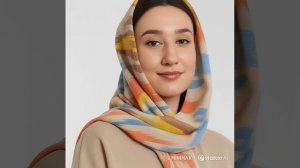 Женский шарф икат