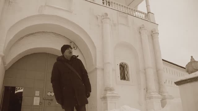 Видеопоэзия. Ефим Бершин Снег идет неслышно по-кошачьи