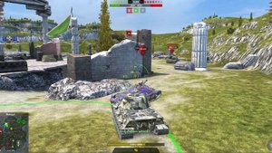 Играю в Tanks Blitz - Фармим серебро. Бой на немецком премиум танке ТТ 8 уровня Löwe