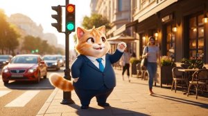 КОТ БАРСИК РАСКАЗЫВАЕТ О НАЗНАЧЕНИИ СВЕТОФОРА