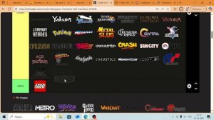 тир лист игр серия первая # 1