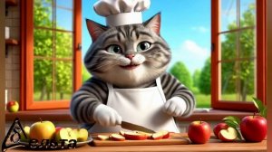 Рецепты от кота-Маркиза. Яблочный штрудель.