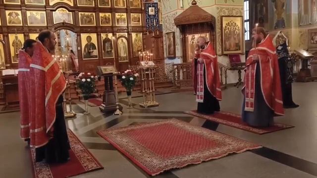 ВЕЛИЧАНИЕ В КАНУН ПРАЗДНИКА СОБОРА И УСЕКНОВЕНИЯ ГЛАВЫ ИОАННА ПРЕДТЕЧИ: ДУХОВЕНСТВО И ХОР ОБИТЕЛИ смотреть онлайн