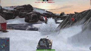 Играю в Tanks Blitz - Бой на советской ПТ-САУ 4 уровня СУ-85Б