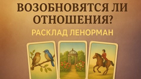 ВОЗОБНОВЯТСЯ ЛИ ОТНОШЕНИЯ? Расклад Ленорман (любовь, дружба, дела)