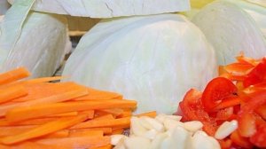 Квашеная капуста с болгарским перцем