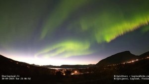 Северное сияние с наступлением осени появилось