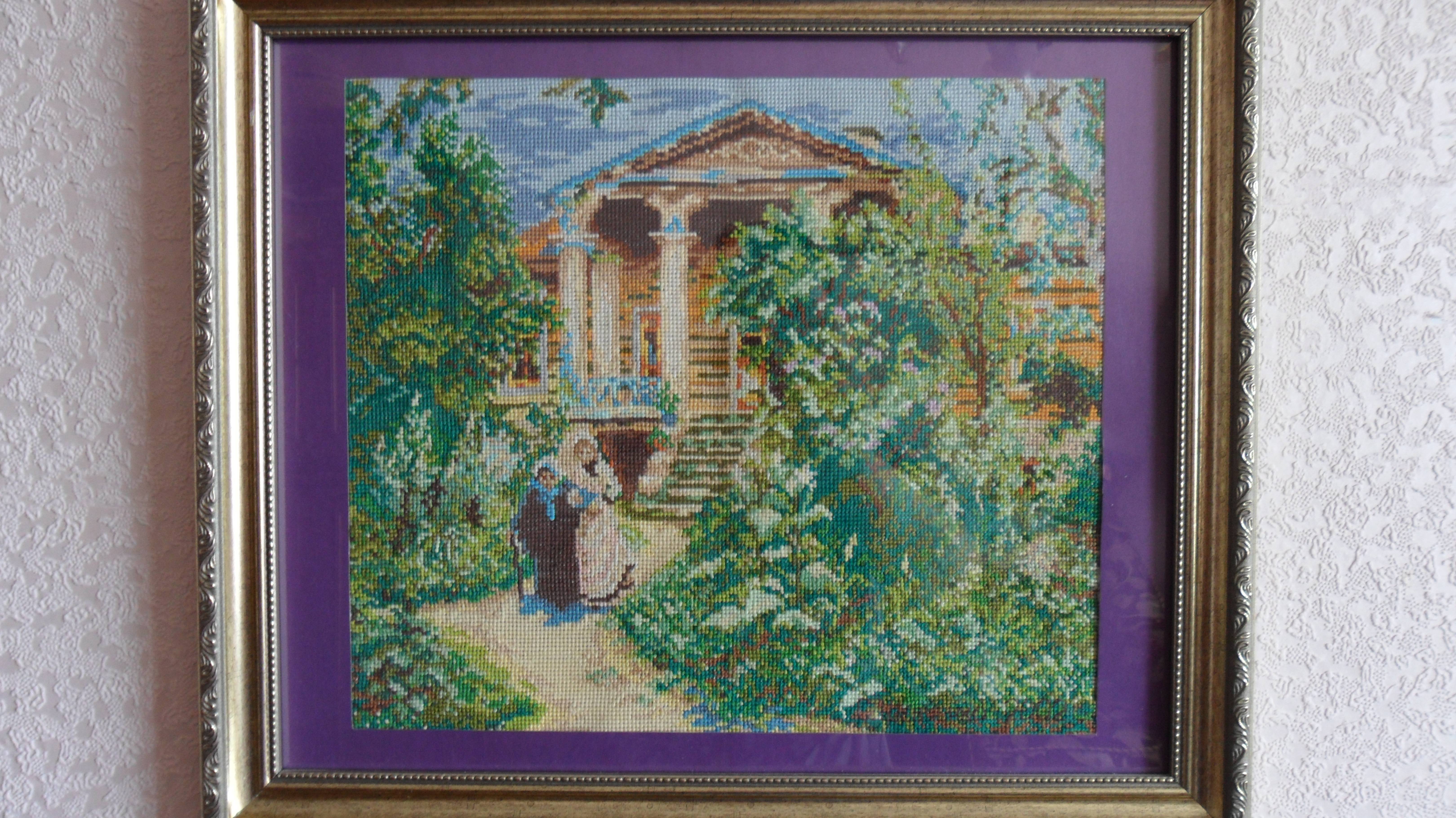 Шедевры мировой живописи в вышивке 🖼️🖼️🖼️Наши работы.