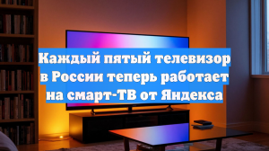 Каждый пятый телевизор в России теперь работает на смарт-ТВ от Яндекса