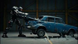 AI Robot Destroys Car with Bare Hands 3 | Ultra Realistic Deformation