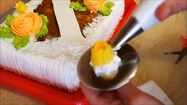Украшение торта ЦВЕТАМИ Мастер класс по украшению торта
