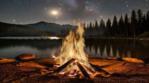 🔥 ОЧЕНЬ КРАСИВАЯ РАССЛАБЛЯЮЩАЯ МУЗЫКА ДЛЯ ДУШИ И КОСТЕР НА БЕРЕГУ 🎵 УСПОКАИВАЮЩАЯ МУЗЫКА ДЛЯ СНА