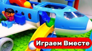 АСМР КОНСТРУКТОР ЛЕГО С ГОРКАМИ ШАРИКАМИ И САМОЛЁТОМ ДЛЯ ДЕТЕЙ ✈️ РАЗВИВАЮЩИЕ ВИДЕО ДЛЯ ДЕТЕЙ