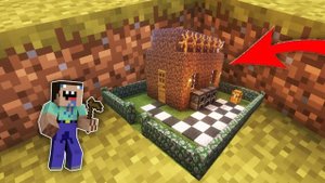 НУБИК СТАЛ В 1 БЛОК И НАШЁЛ САМУЮ МАЛЕНЬКУЮ ДЕРЕВНЮ В МАЙНКРАФТ