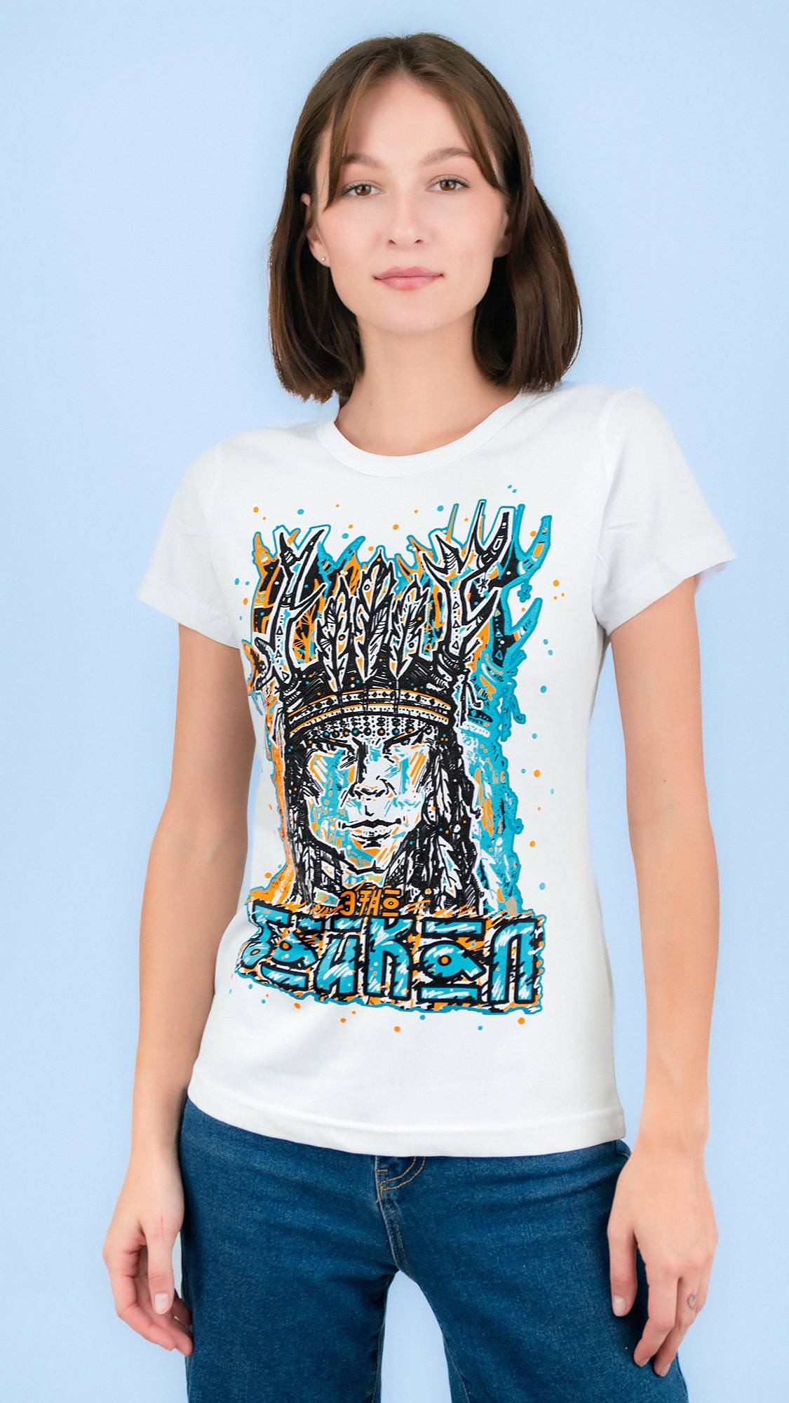 Футболка лайт односторонняя приталенная ШАМАН БАЙКАЛ