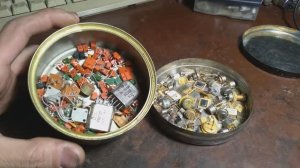 Советские радиодетали с хорошим содержанием драгметаллов
