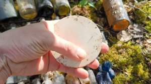 Весенний коп. Много бутылок.