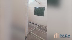 Видео с полей - строительство бани 6х3.5 метра из клееного бруса