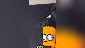 Рисую Барта Симпсона
