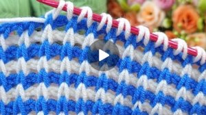 Узор крючком в тунисской технике вязания 🙂 #тунисскоевязание #всевжизнисвязано #вязаниекрючком