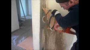 Алмазная резка бетонной стены