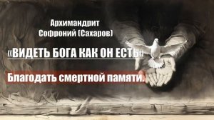 Архимандрит Софроний (Сахаров) - ВИДЕТЬ БОГА КАК ОН ЕСТЬ. Глава1.