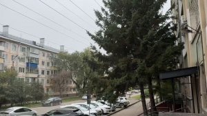 В Благовещенске выпал снег 1 октября