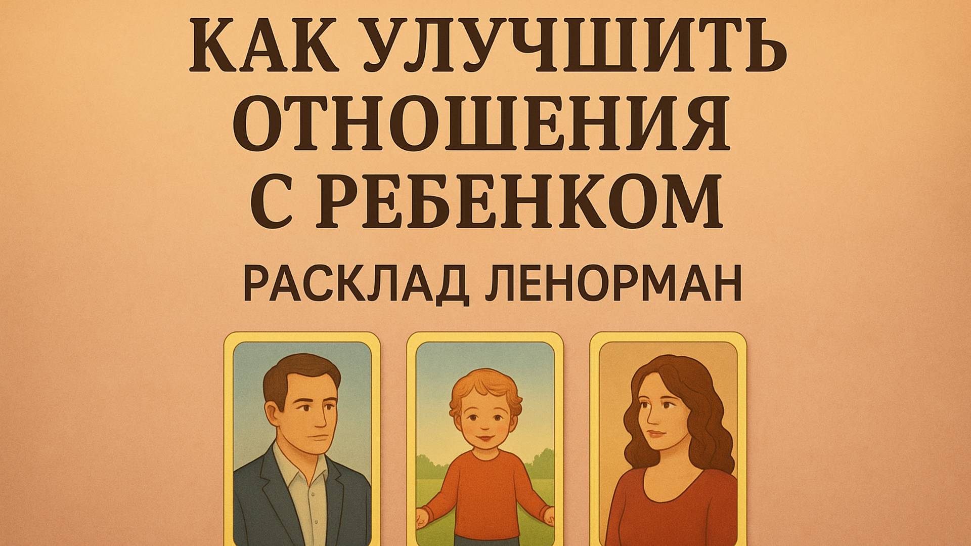 КАК УЛУЧШИТЬ ОТНОШЕНИЯ С РЕБЕНКОМ? Расклад Ленорман